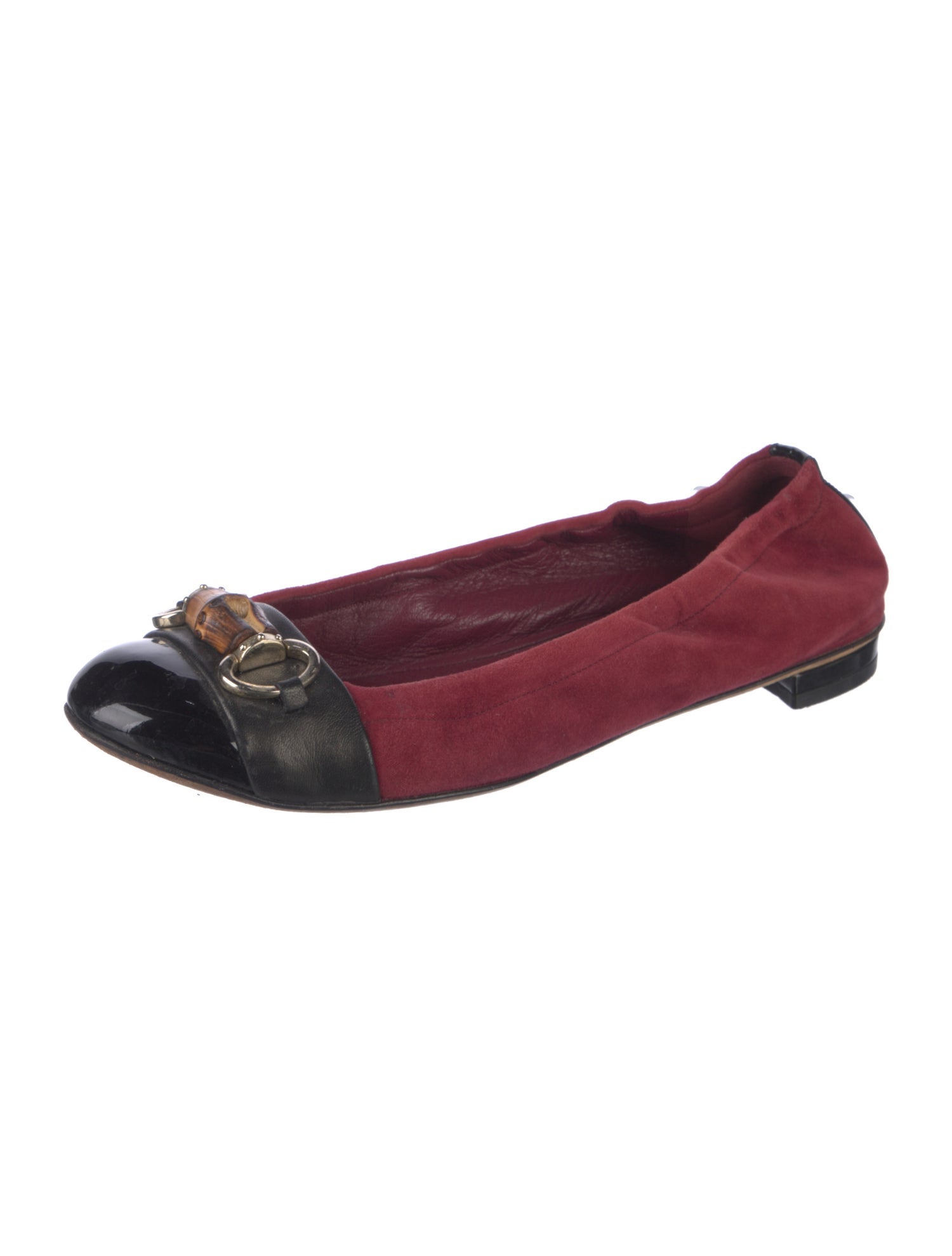 Gucci Vintage Horsebit Accent Ballet Flats